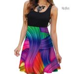 Robe rétro années 80 à imprimé fleuri