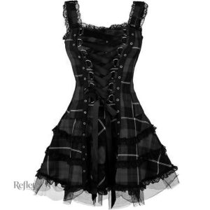 Robe rock chic, idéale pour soirées à thème