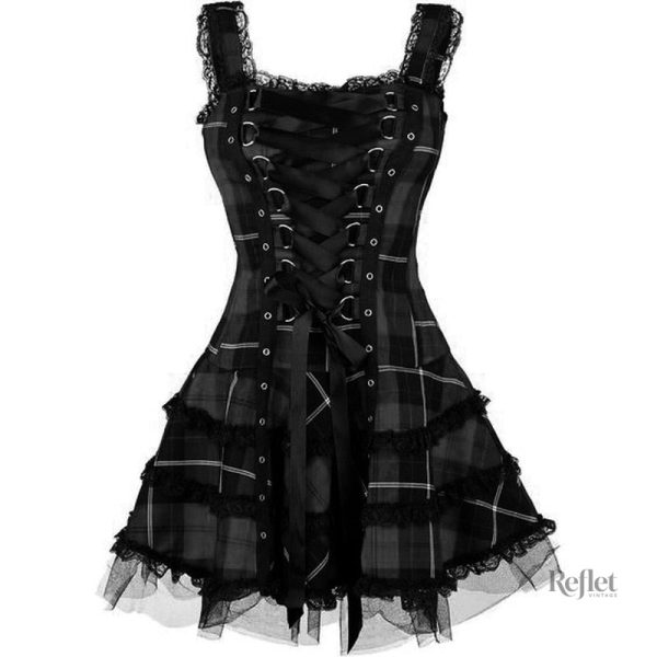 Robe années 80, imprimé dynamique et unique