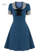 Robe classique avec nœud, allure parfaite des années 50