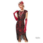 Robe rétro style années 20, parfaite pour événements festifs