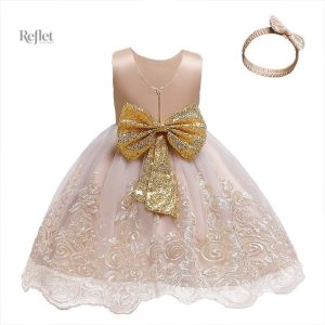 Robe Princesse pour bébé avec détails raffinés