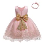 Robe bébé avec jupon et motifs enchanteurs