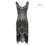 Robe chic beige année 20 pour soirée
