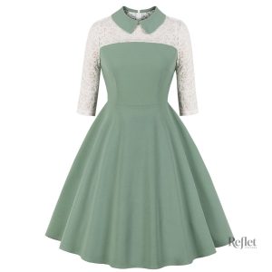 Robe bicolore vintage inspirée des années 40