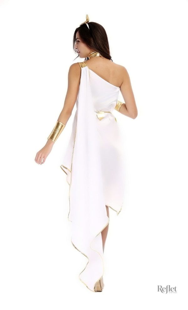 Robe blanche, design vintage inspiré des années 20