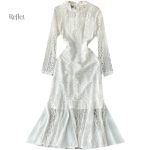 Robe blanche style années 30, élégante et vintage