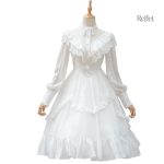 Robe blanche vintage style année 80