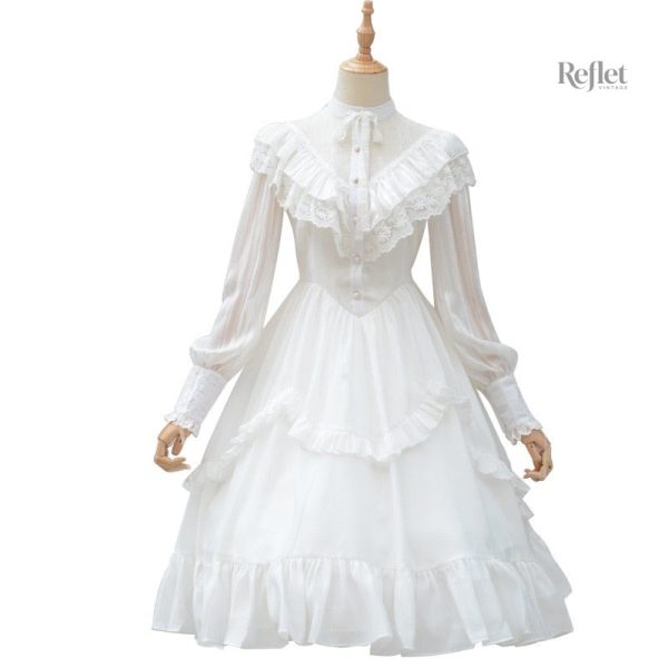 robe-blanche-annee-80-1 Robe blanche vintage style année 80