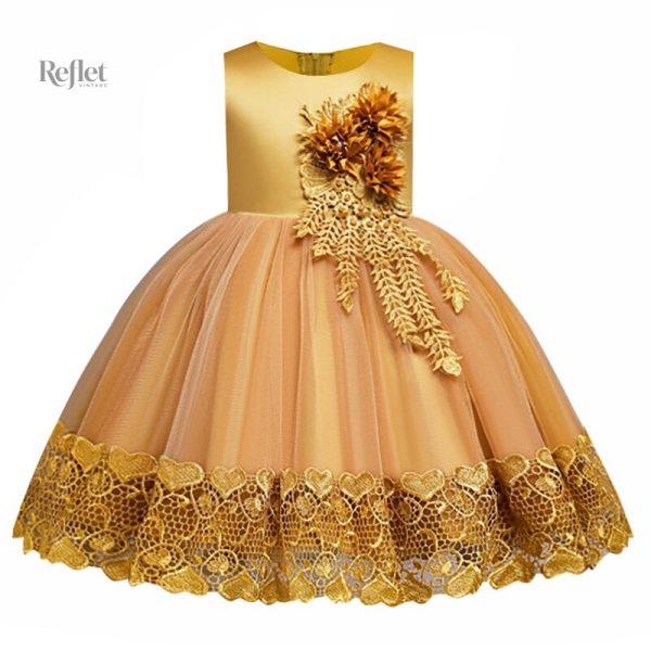 Robe Princesse Blanche pour Petite Fille