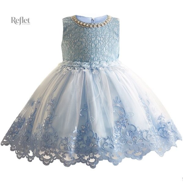 Robe de Princesse pour Fille en Blanc