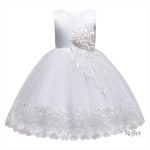 Robe de Fête pour Fille Blanche