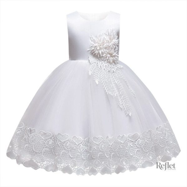 Robe de Fête pour Fille Blanche