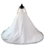 Robe Blanche Élégante pour Mariage