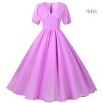 Robe vintage blanche style années 50