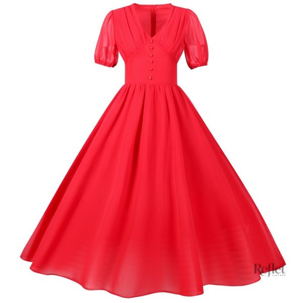 Robe blanche classique idéale pour l'été