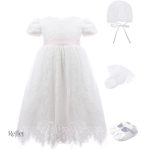 Robe blanche élégante pour bébé