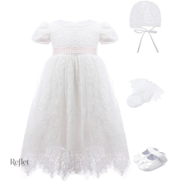 robe-blanche-princesse-bebe-1 Robe blanche élégante pour bébé