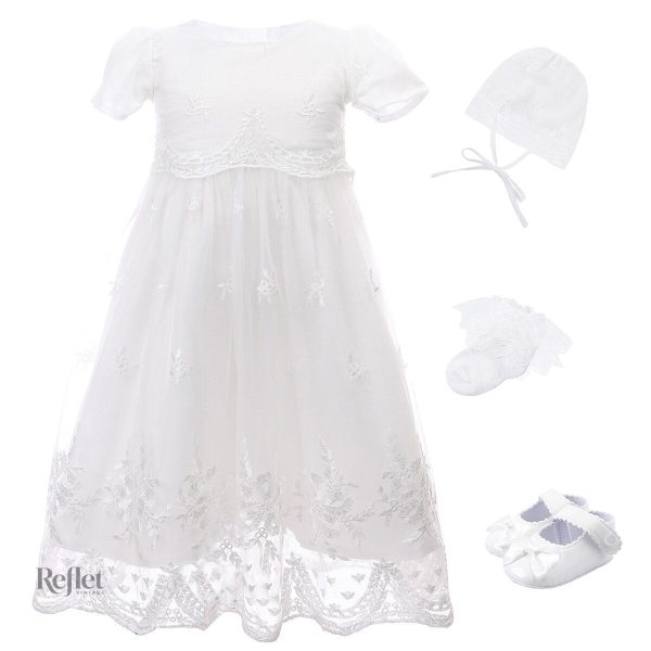 Vêtement pour bébé en coton blanc doux
