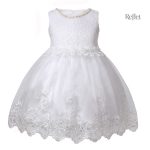 Robe Princesse Bébé en blanc pour cérémonie