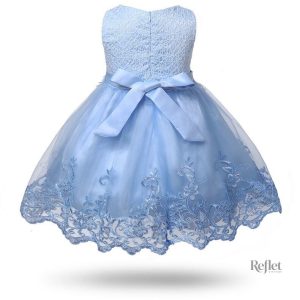 Robe de baptême blanche pour petite princesse