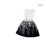 Robe blanche style années 80, élégante et vintage