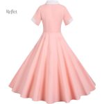 Robe vintage bleue, design des années 40