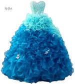 Robe de princesse bleu pour enfant, élégante et féerique