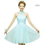 Robe bleue princesse pour femme