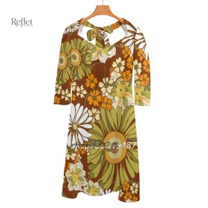 Robe Bohème Fleur Année 70