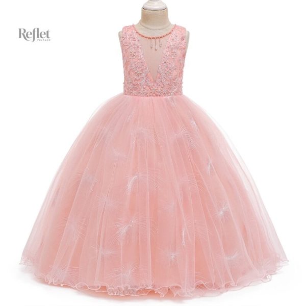 Robe élégante pour petite fille en bleu