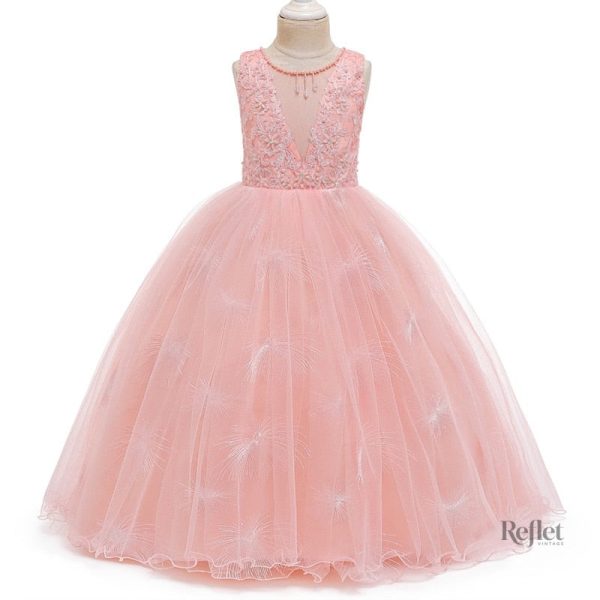 Robe de bal bleue pour enfants
