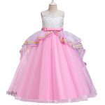 Robe Fille Brillante Style Princesse