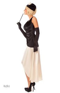 Robe années 20 avec franges et sequins brillants