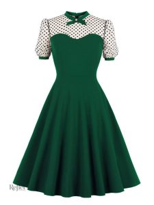 Robe Chic Année 40 en style campagne
