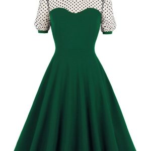 Robe Chic Année 40 en style campagne