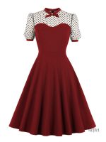 Robe d'été à l'allure rétro, motif champêtre
