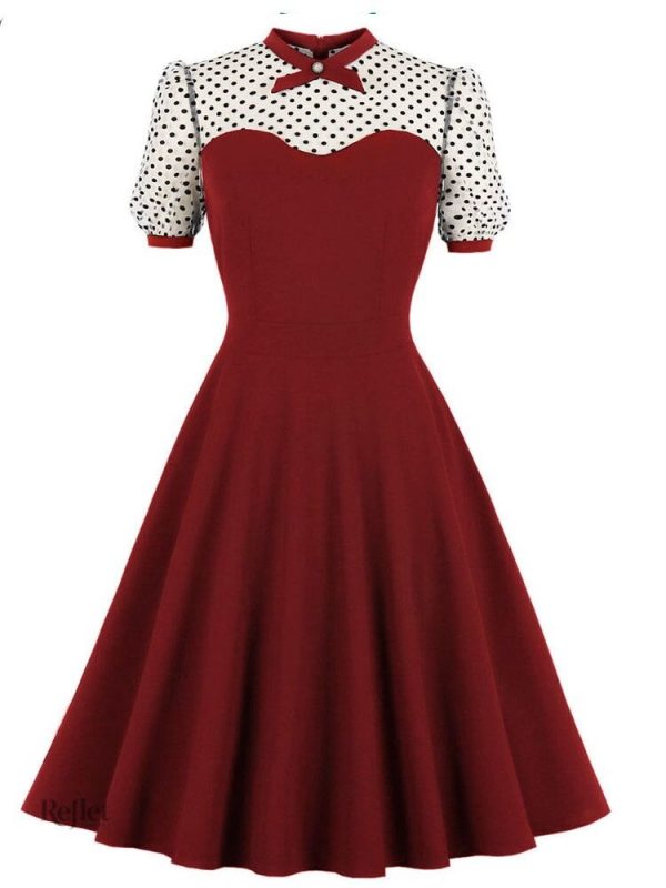 Robe vintage cérémonie avec design rétro