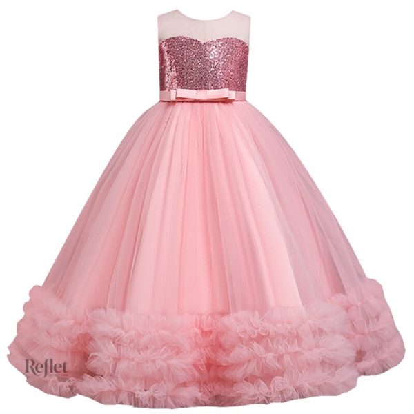 robe-ceremonie-princesse-fille-5-6-ans-tulle-1 Robe cérémonie princesse pour fille de 5 à 6 ans