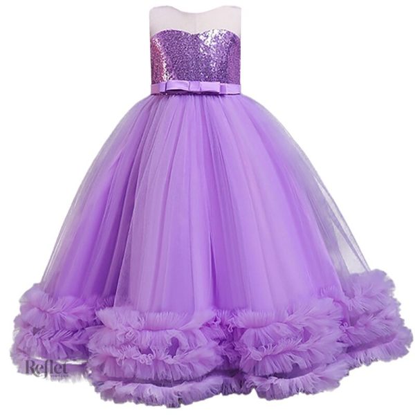 Robe légère en tulle pour cérémonie enfant