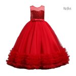 Robe en tulle pour cérémonie enfant