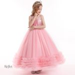 Robe de cérémonie pour petite fille en tulle