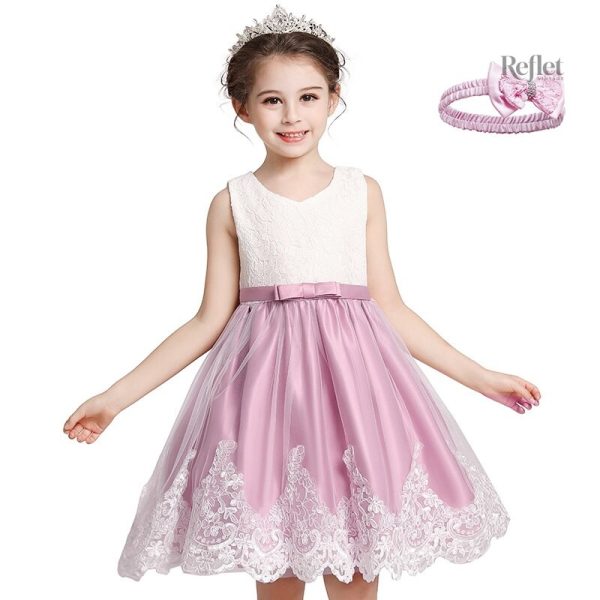 Robe fille avec jupe volumineuse
