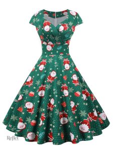 Robe vintage des années 50 à motifs floraux
