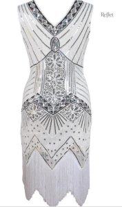 Robe années 30 au style Charleston glamour