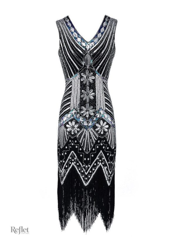 Robe Charleston Années 30 pour un look rétro élégant - vue 2