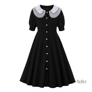 Robe féminine d'inspiration vintage des années 50, look chic