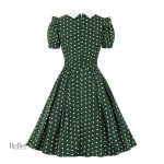 Robe années 40, silhouette vintage inspirée des chemises