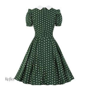 Robe années 40, silhouette vintage inspirée des chemises
