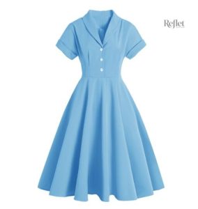 Robe chemise vintage style années 70